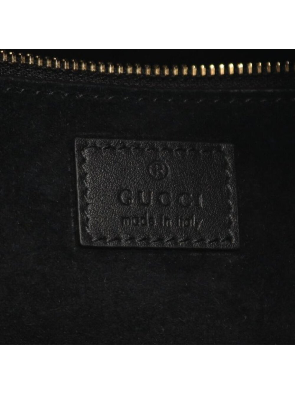Gucci Shoulder Bag GG Emblem Black Leather - Picture 4 of 8